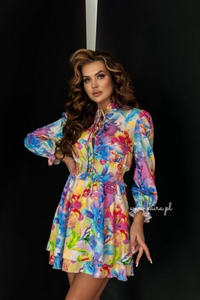 Sukienka Tytan Print Kwiatowy